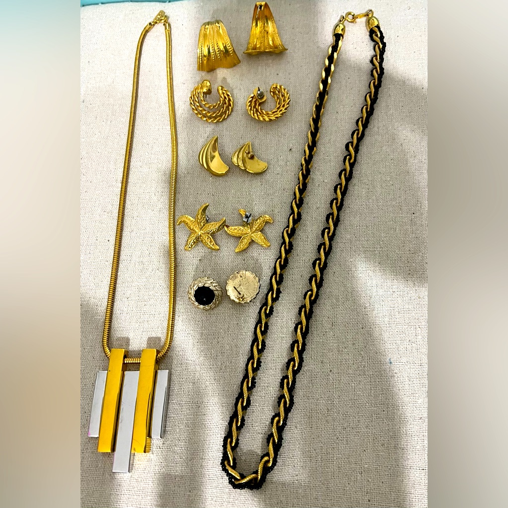 Bundle Of Vintage Jewelry From The 80s